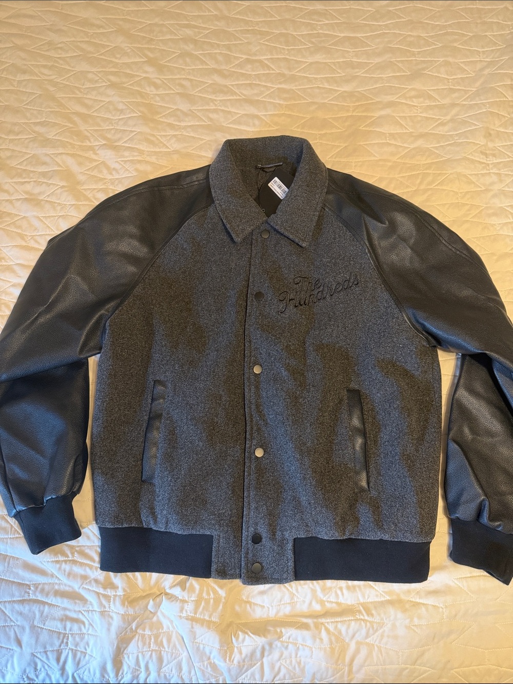 The Hundreds Black & Charcoal Two-Tone Bomber Jacket
